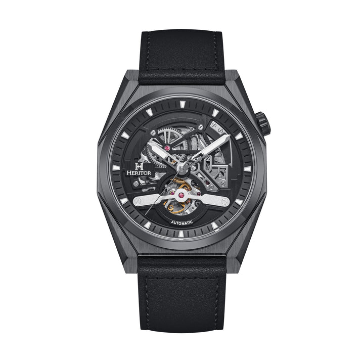 Amadeus Skeleton Watch Black / Black | Black Dial