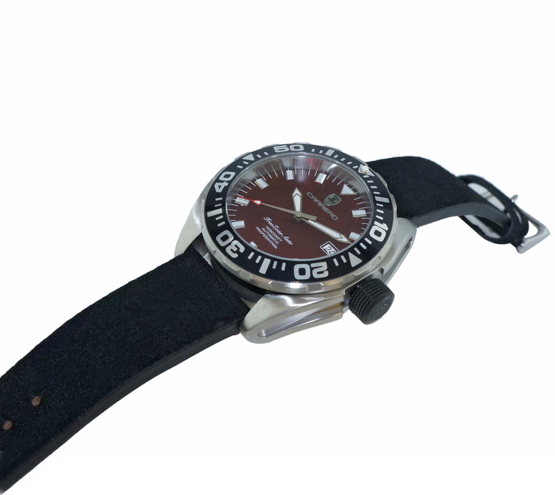 FreeZone-Auto Maroon / Black | Maroon Dial