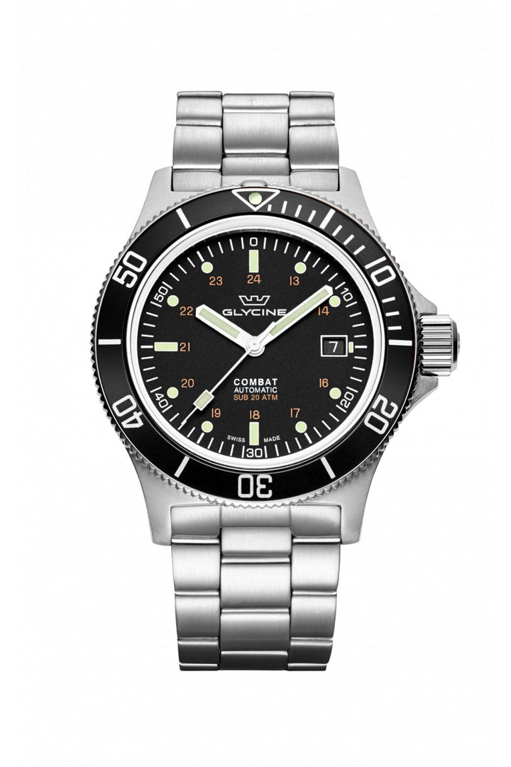 Combat Sub 42mm / Black / Silver Black Dial