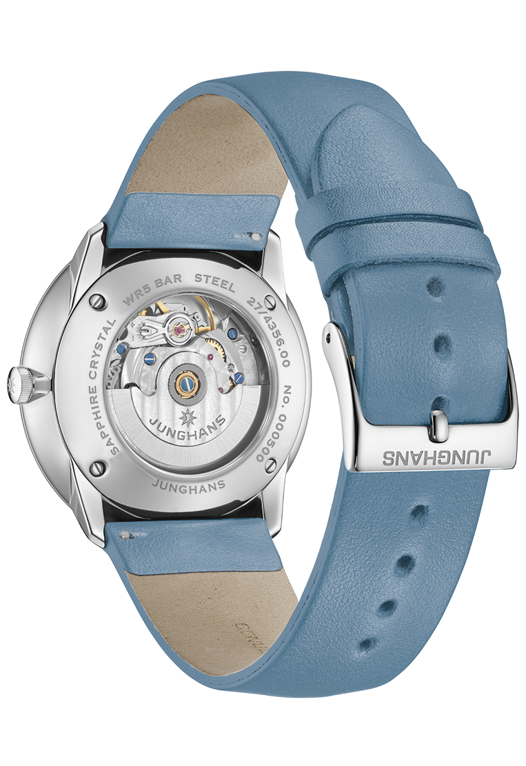 Meister Fein Automatic Arctic Blue Dial / Arctic Blue Leather Strap