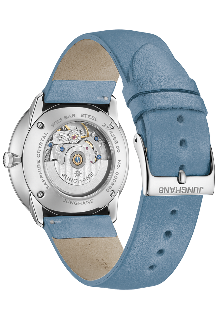 Meister Fein Automatic Arctic Blue Dial / Arctic Blue Leather Strap
