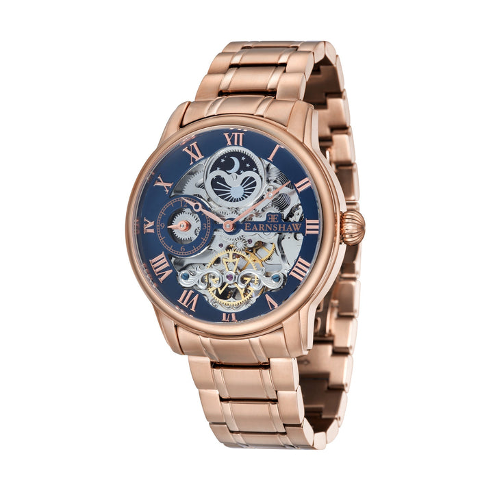 Longitude Automatic Skeleton Watch Black & Ionic Plating Rose Gold / Solid brace