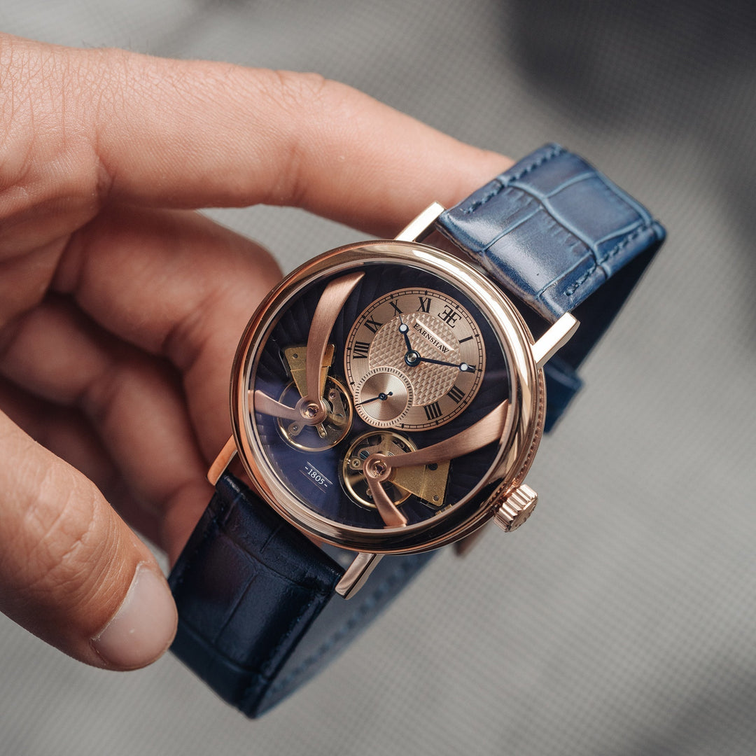 Thomas Earnshaw Beaufort Anatolia Automatic Blue / Leather Blue Dial