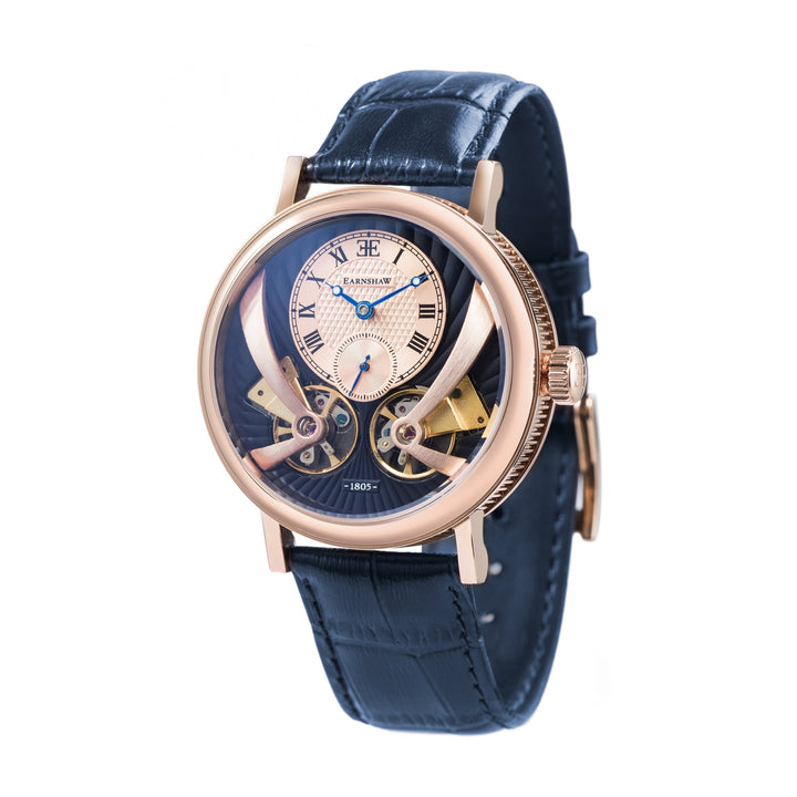 Thomas Earnshaw Beaufort Anatolia Automatic Blue / Leather Blue Dial