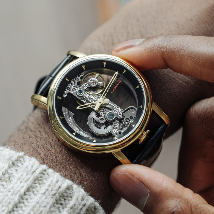 Fowler Bridge BLACK & GOLD Black Dial