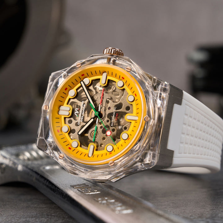 Ravello Automatic Yellow / Silicone | Yellow Dial