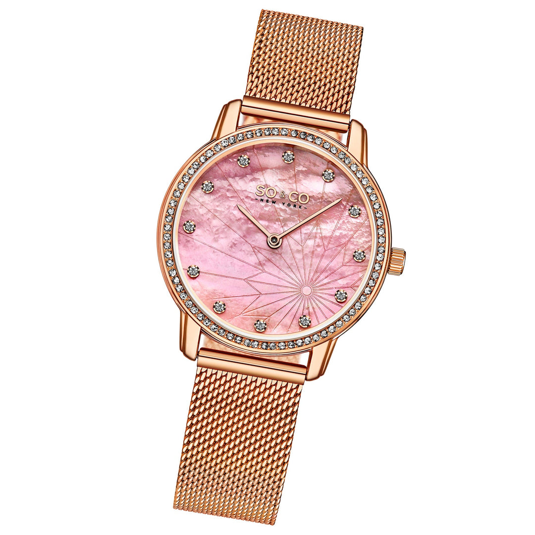 Chelsea-5586.3 Rose Gold/Stainless Steel | Salmon Dial