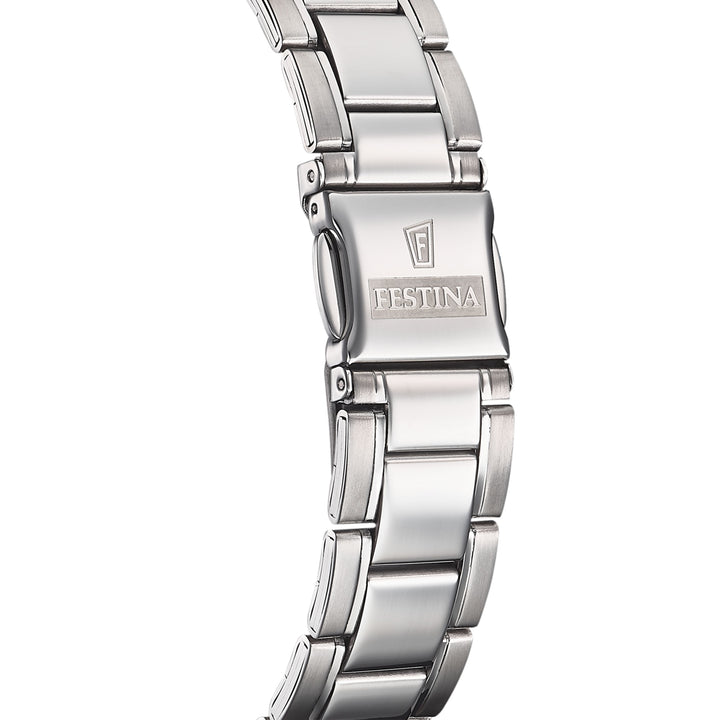 Acero clasico Black / Stainless Steel | Black Dial