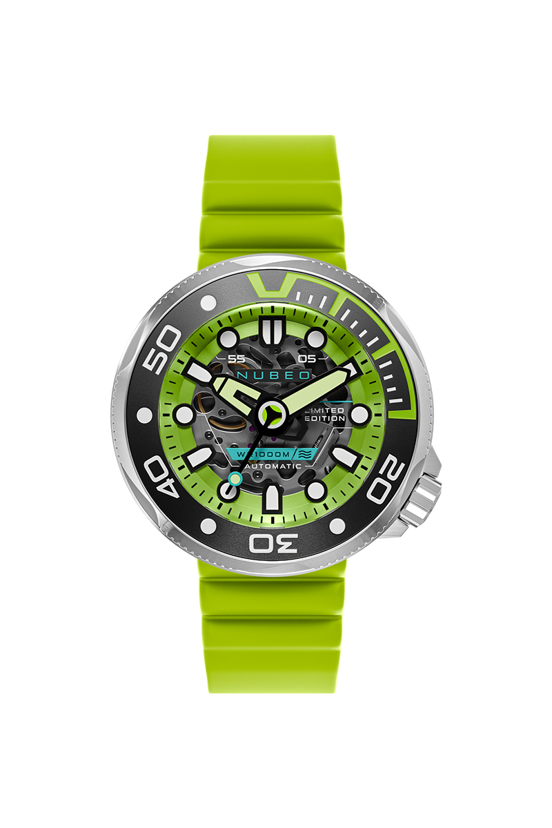 Ventana Skeleton Automatic Limited Edition Green / Silicone | Green Dial