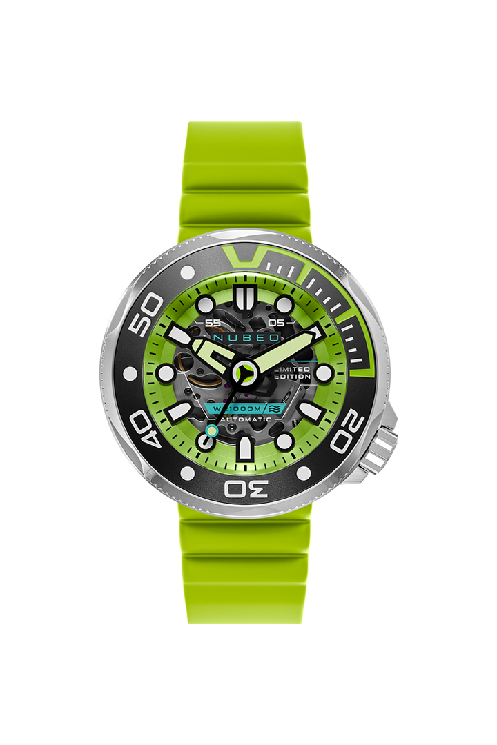 Ventana Skeleton Automatic Limited Edition Green / Silicone | Green Dial