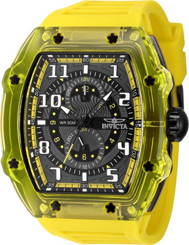 Racing 48.5mm / Dark Grey / Yellow | Dark Grey Dial