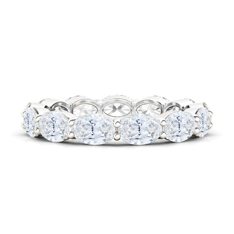 East-West Oval Eternity Ring