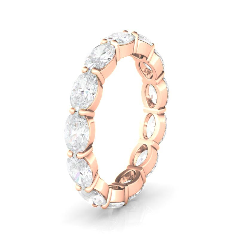 East-West Oval Eternity Ring