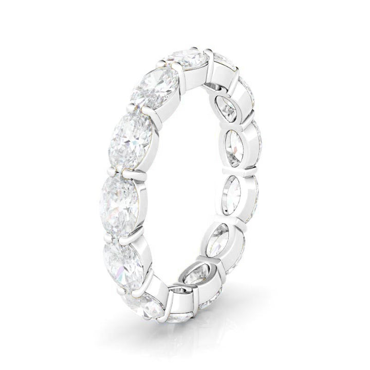 East-West Oval Eternity Ring