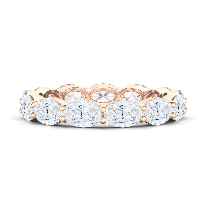 East-West Oval Eternity Ring