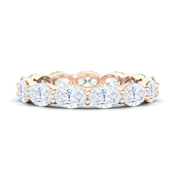 East-West Oval Eternity Ring