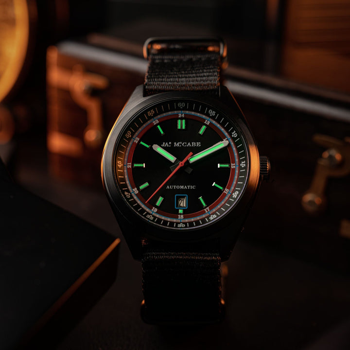 Scrambler Automatic Black / Black Nylon | Black Dial