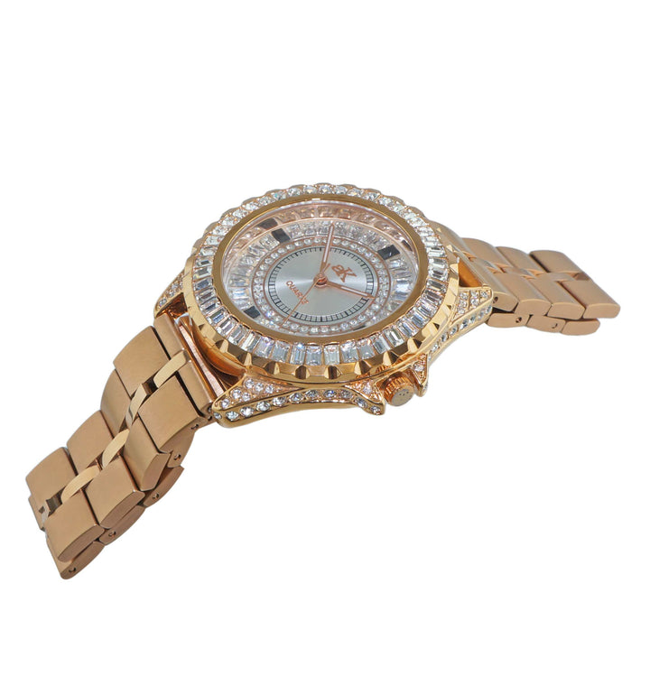 MONDO G-3 COLLECTION ROSETONE/ STEEL BAND | Silver Dial