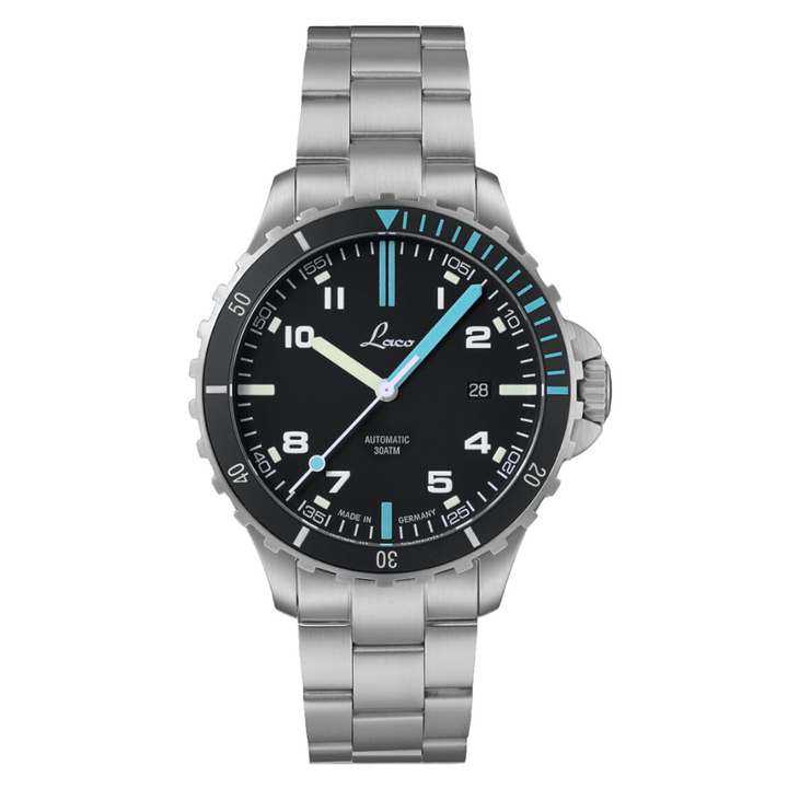 Squad Watch Atlantik 42mm Metal Bracelet Black Dial