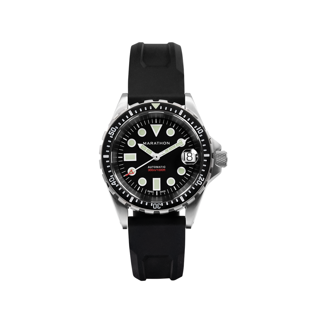 36mm OSAR-D 36mm Original SAR w/ Date on 3-Piece Rubber Strap Kit (OSAR-D) | Bla