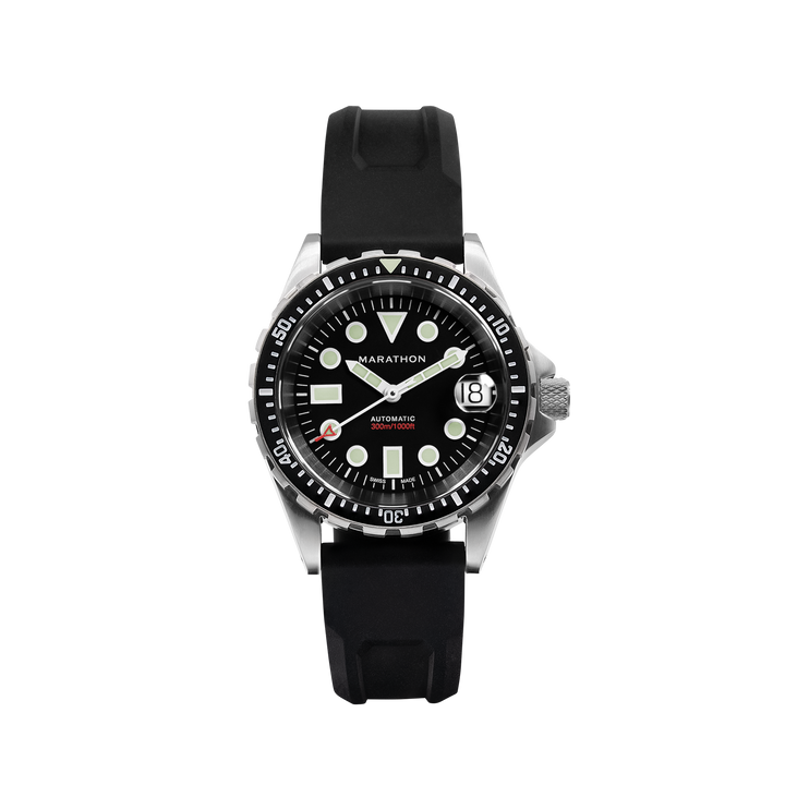 36mm OSAR-D 36mm Original SAR w/ Date on 3-Piece Rubber Strap Kit (OSAR-D) | Bla