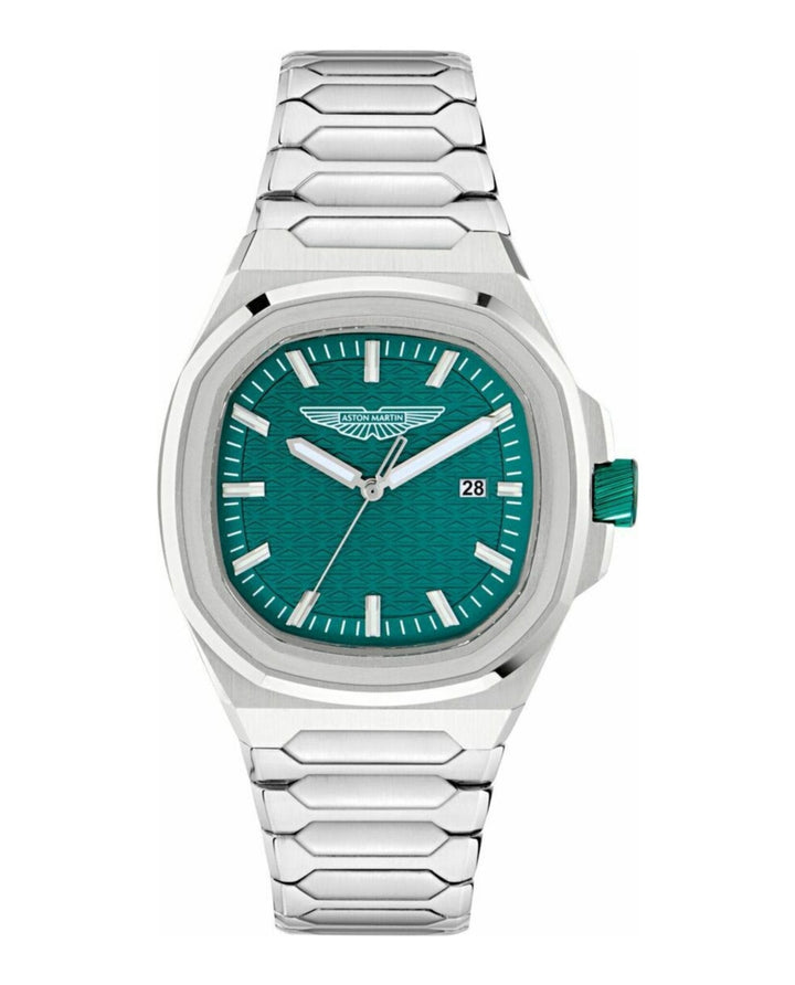 GPQ Green/Stainless Steel Bracelet Green Dial