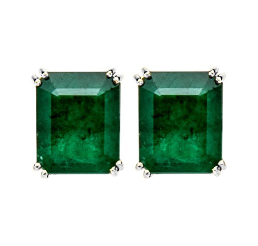 Elsa Emerald Studs