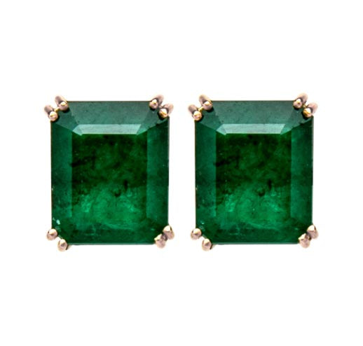 Elsa Emerald Studs