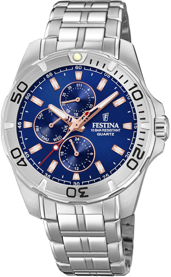 Multifunction Blue / Stainless Steel | Blue Dial