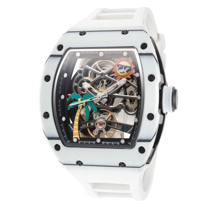 S1 Rally 42mm / Black / White | Black Dial