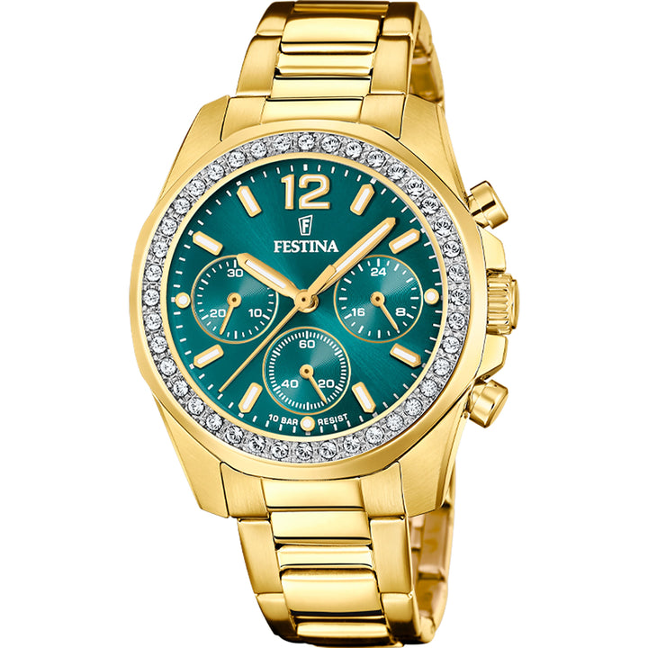 Boyfriend Collection Green / Stainless Steel Green Dial