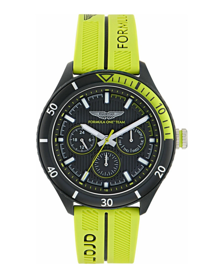 PIT Black/Neon Silicone Strap Black Dial