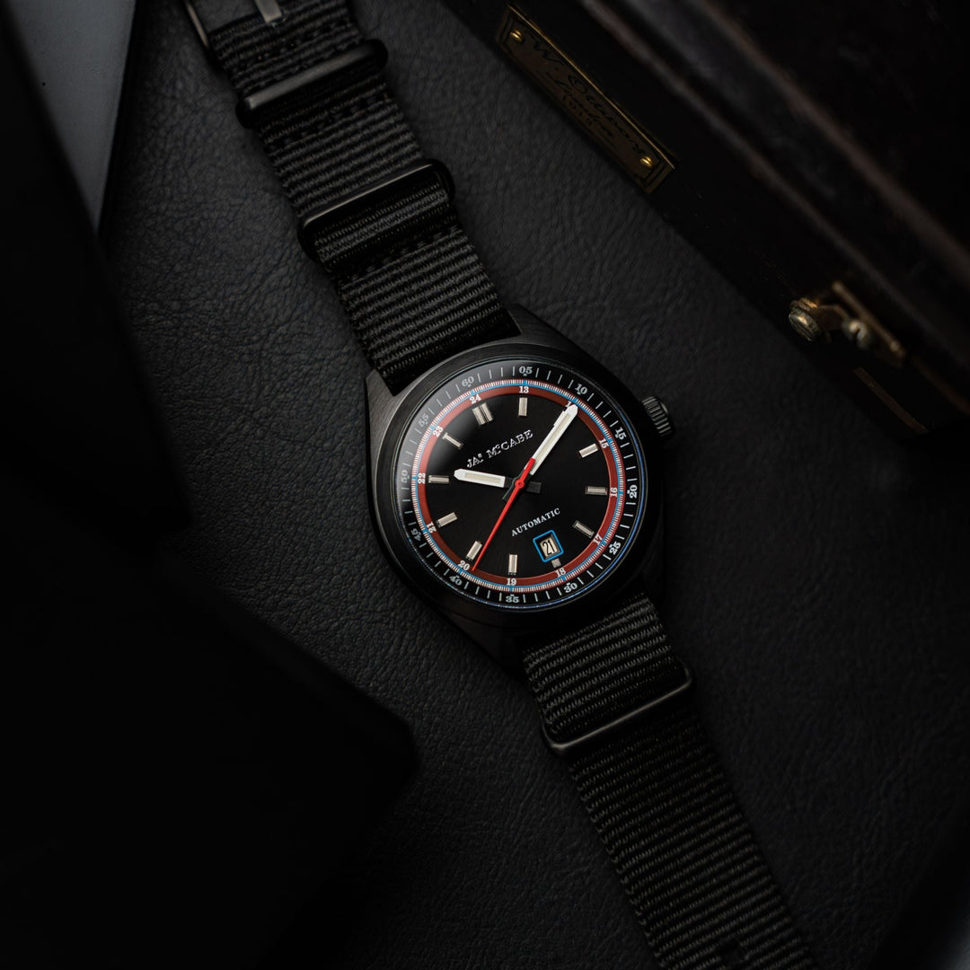 Scrambler Automatic Black / Black Nylon | Black Dial