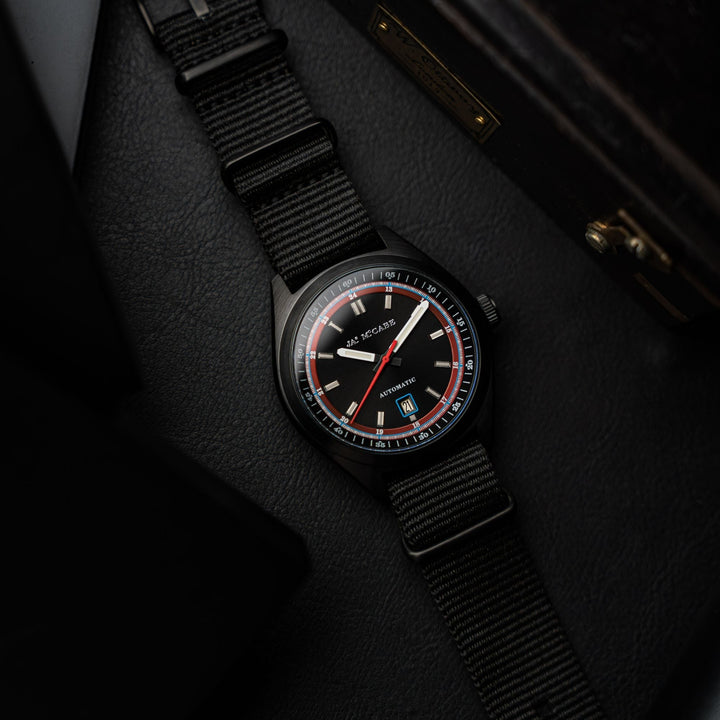 Scrambler Automatic Black / Black Nylon | Black Dial