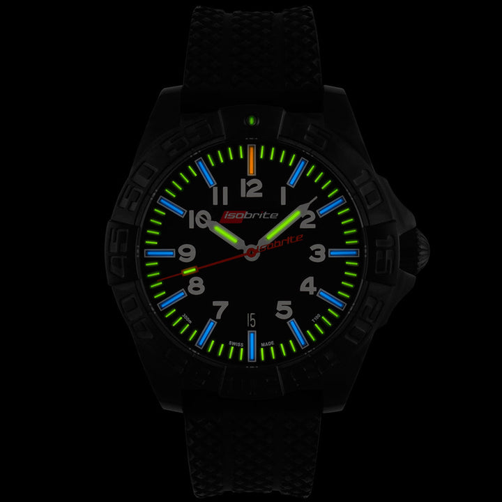 Swiss Made Automatic 64 x T100 Tritium Markers - ISO722 | Black Dial