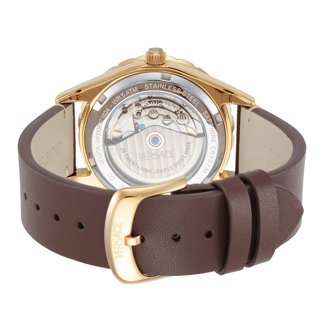 Hellenyium 42mm / Black / Brown | Black Dial