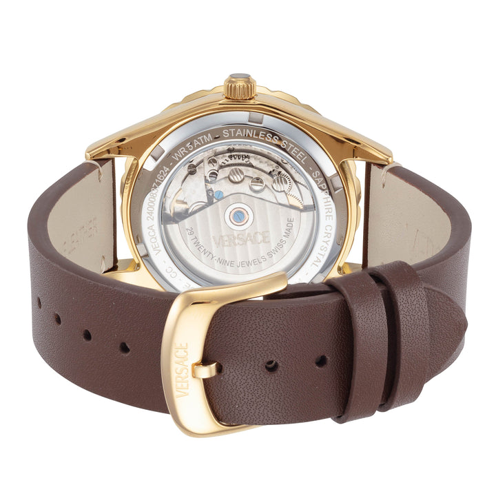Hellenyium 42mm / Black / Brown | Black Dial