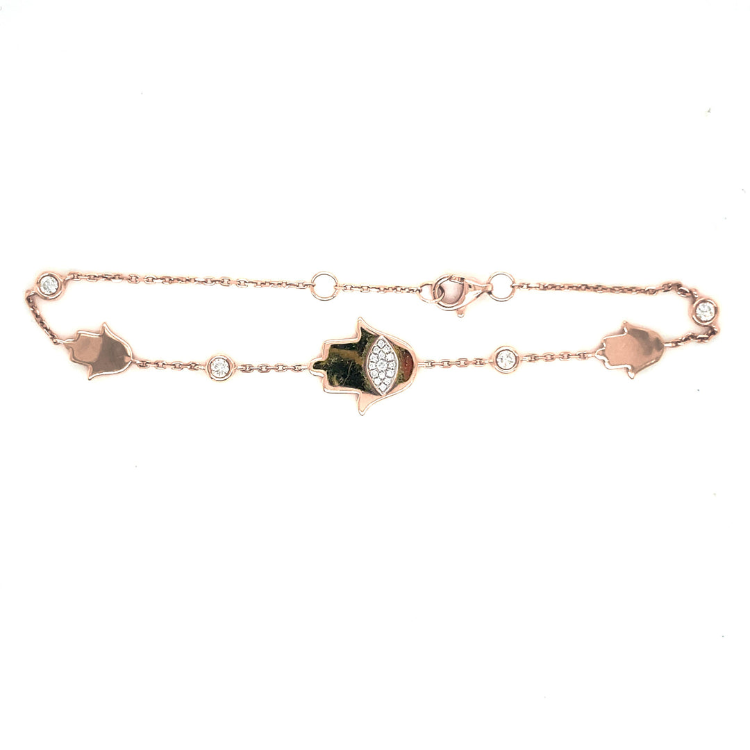 Diamond Eye Hamsa Bracelet