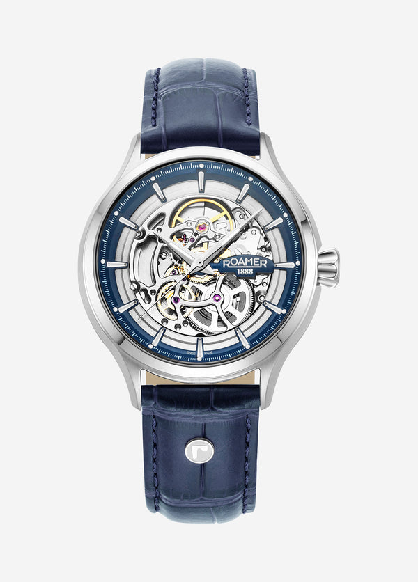 Competence Skeleton IV Blue skeleton dial, blue leather strap Blue Skeleton Dial