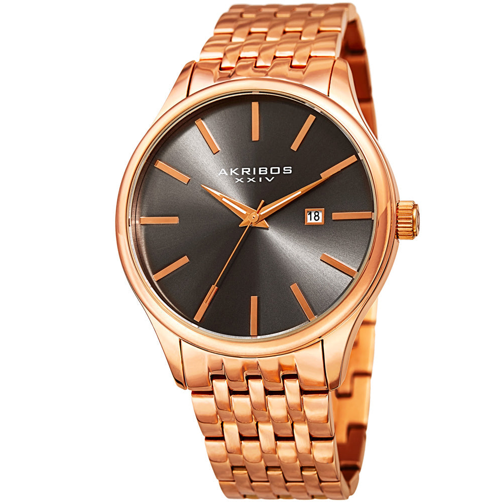 Dress-AK941RG Rose Gold/Stainless Steel | Dark Grey Dial