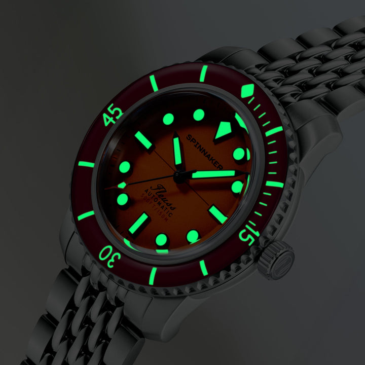 Fleuss 40 Automatic Orange / Stainless Steel Orange Dial