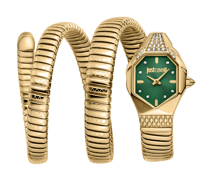 Snake 22mm / Dark Green / Gold Dark Green Dial