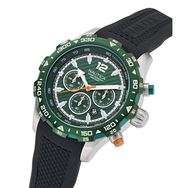 SPORTY Black / Stainless Steel | Green Dial