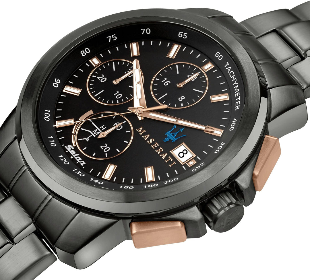 SUCCESSO Black / Stainless Steel Black Dial