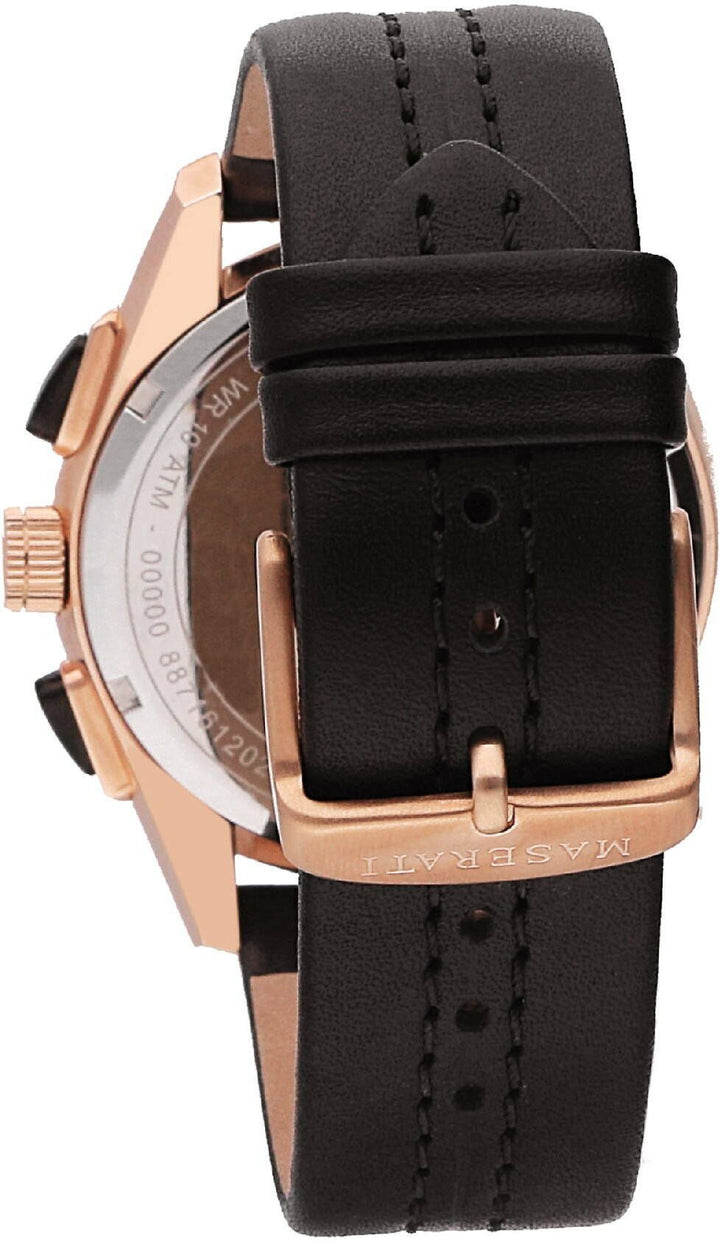TRAGUARDO Black / Leather | Black Dial