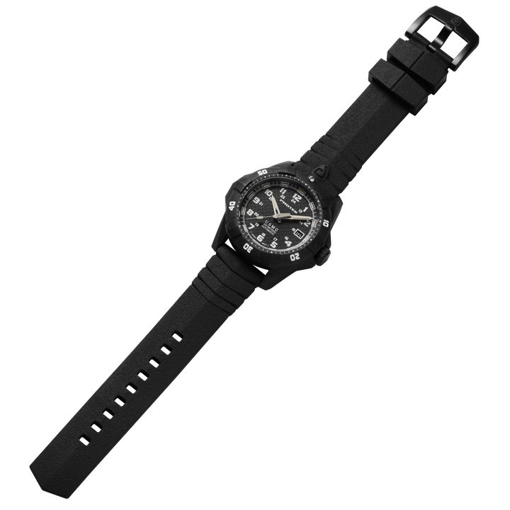CARBON COMPOSITE USMC  AUTOMATIC DIVE 1210 SERIES CARBON CASE/BLACK DIAL/BLACK S