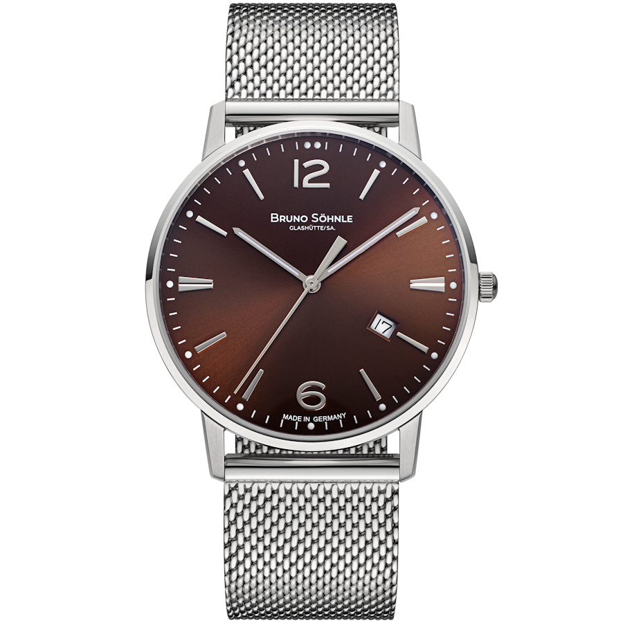 Stuttgart III Big Stuttgart III Big Brown Dial / Stainless Steel Mesh Bracelet B