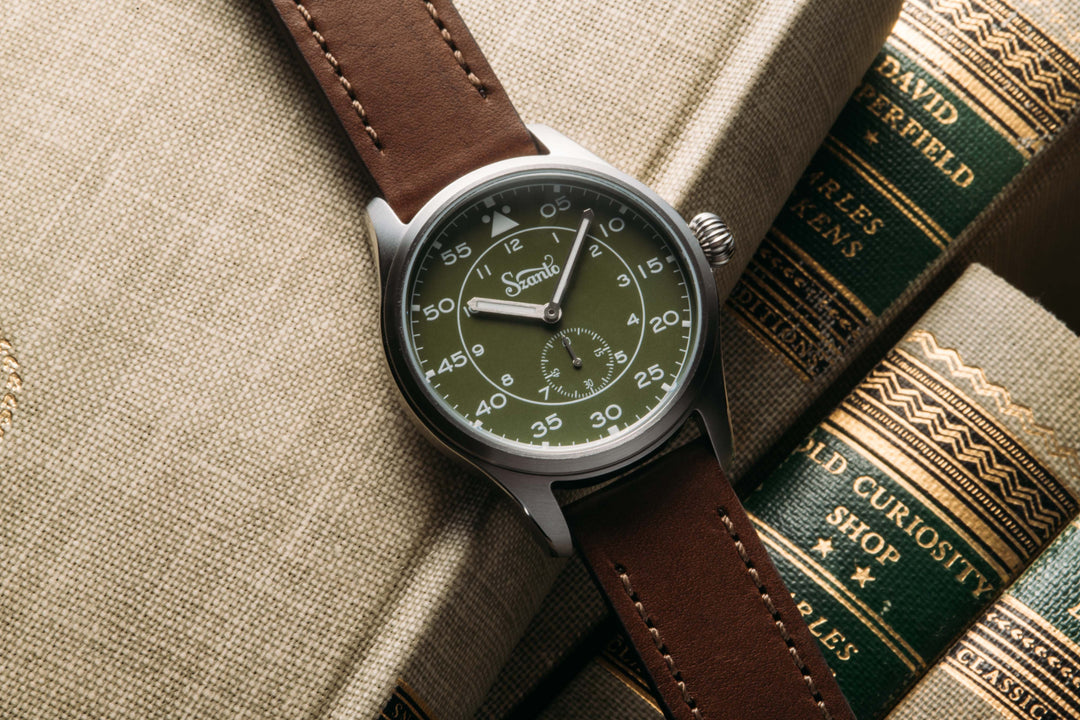 Heritage Aviator 2750 Series SS / Green / Brown | Green Dial