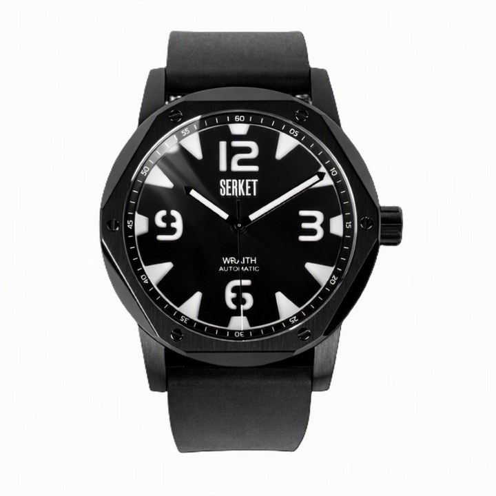 Wraith Black PVD & White 46mm Black Dial