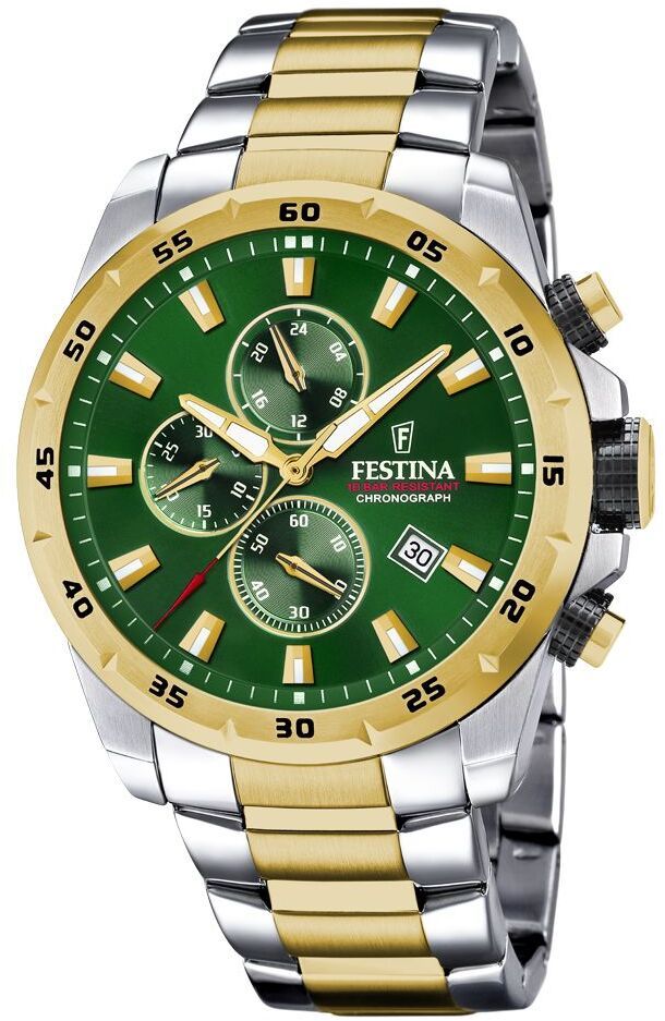 Chrono Sport Green / Stainless Steel | Green Dial